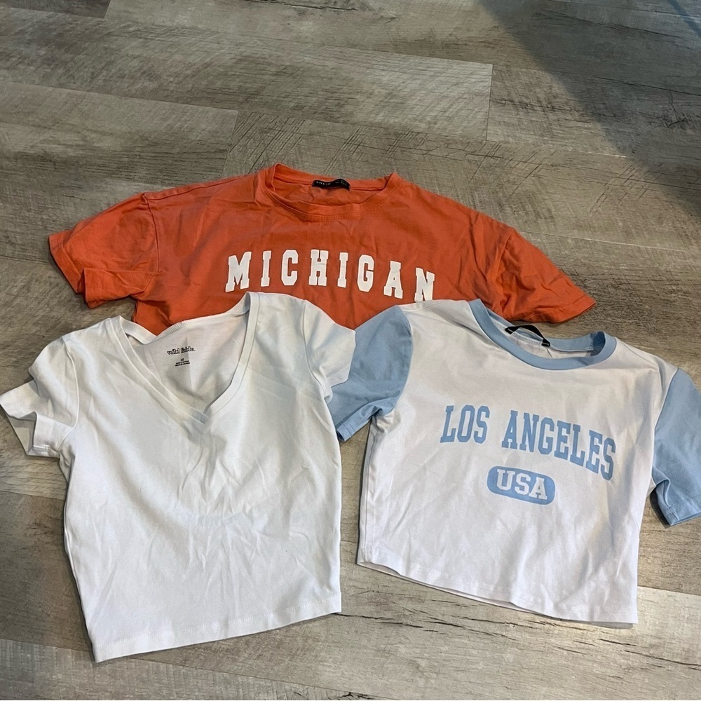 Xs Top bundle SHEIN and wild fable graphic crop tops